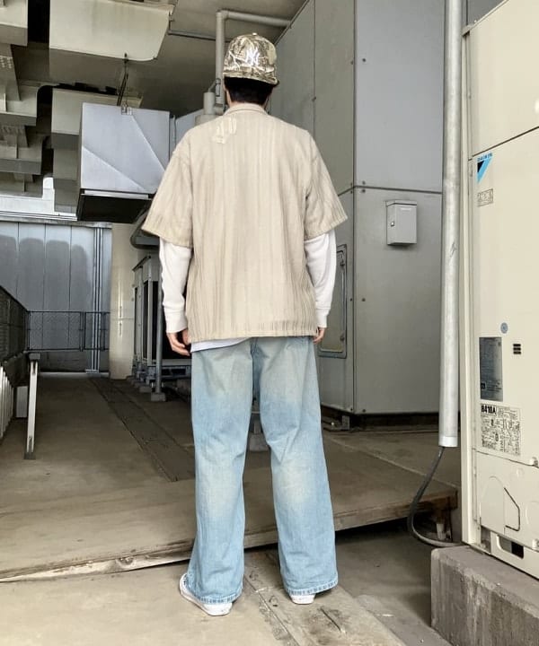 高遠 恒巳さんの「BEAMS WOMEN｜メッシュ オープンカラーシャツ」を使ったコーディネート