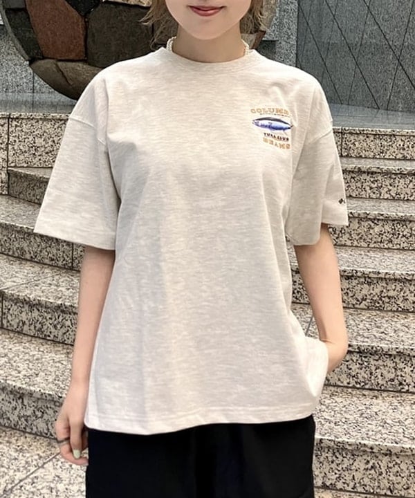 小原 もこさんの「BEAMS WOMEN｜Columbia / バハマ II ショート スリーブ シャツ」を使ったコーディネート