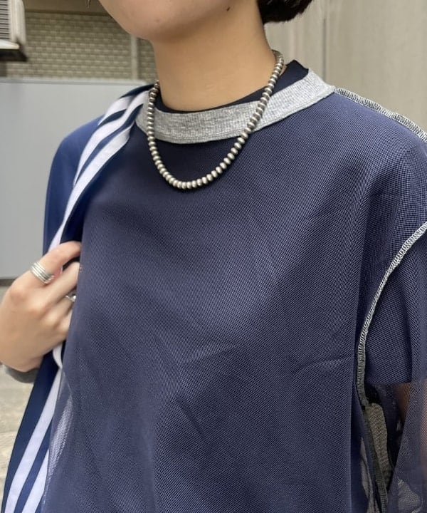 ミナミマリコさんの「BEAMS WOMEN｜ボーイ ベーシック Tシャツ」を使ったコーディネート