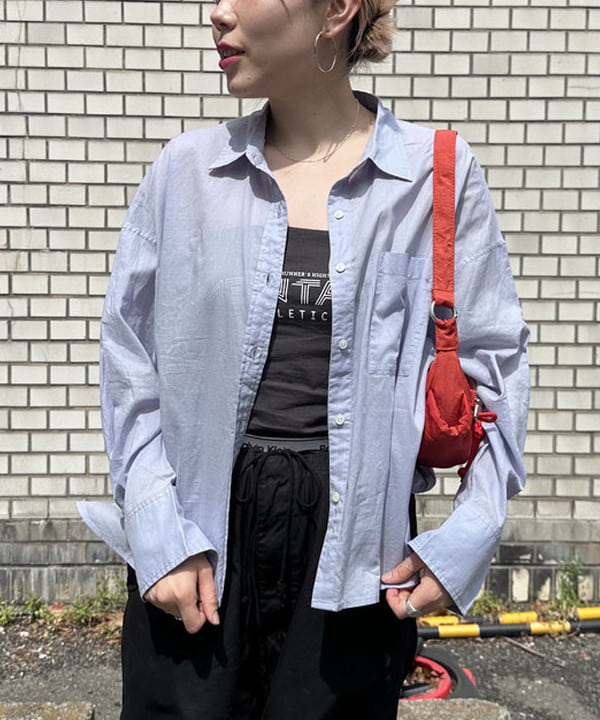 なるみさんの「KHADI オーバー ショート シャツ」を使ったコーディネート