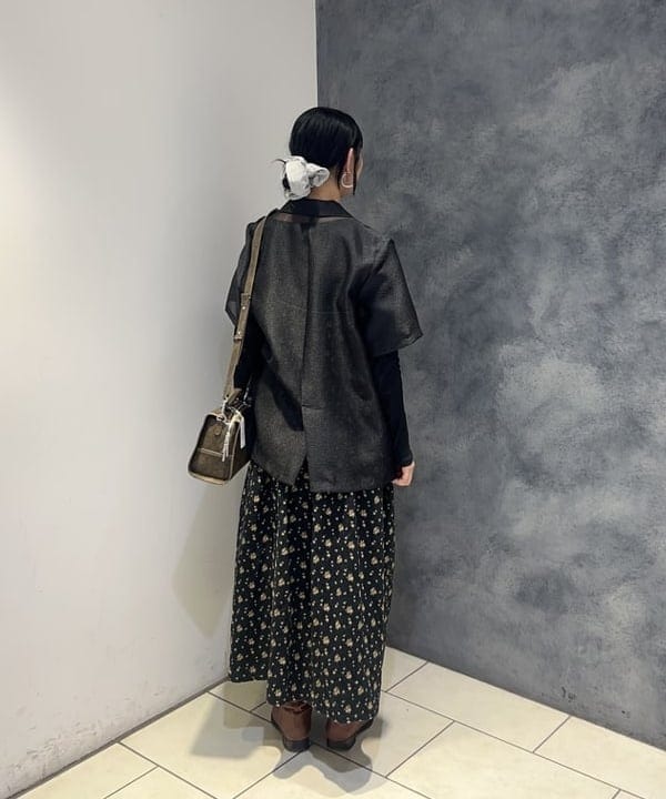 SAEさんの「BEAMS WOMEN｜オーガンジー ハーフスリーブ ジャケット」を使ったコーディネート
