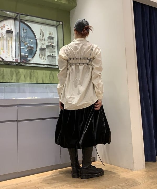 れいなさんの「BEAMS WOMEN｜チェック ビスチェ」を使ったコーディネート