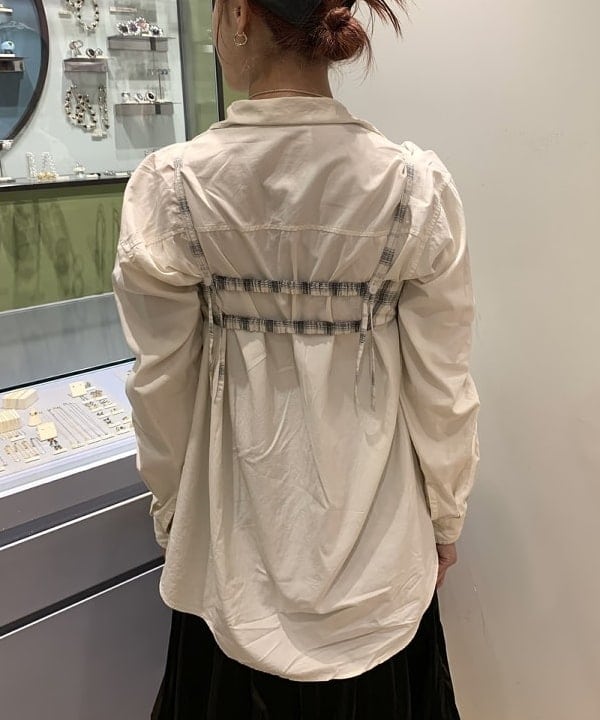 れいなさんの「BEAMS WOMEN｜チェック ビスチェ」を使ったコーディネート