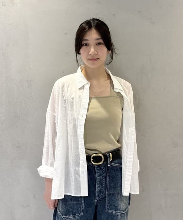 坂本 涼花さんの「BEAMS WOMEN｜【別注】スタイリスト佐藤佳菜子 × SLOANE / ミラノ リブ タンクトップ」を使ったコーディネート