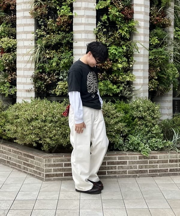 赤羽 花さんの「BEAMS WOMEN｜BEAMS BOY / 25mm WASH ベルト」を使ったコーディネート