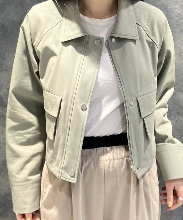 OSUMIさんの「BEAMS WOMEN｜強撚ツイル ブルゾン」を使ったコーディネート