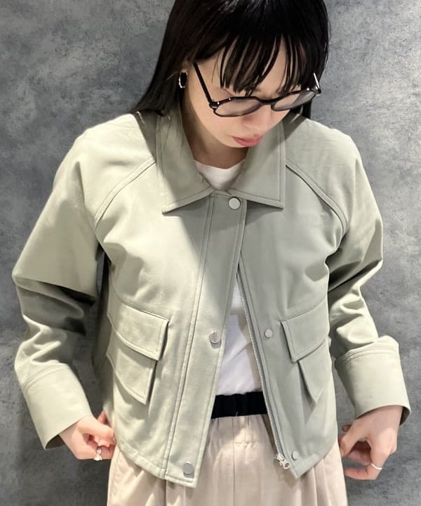 OSUMIさんの「BEAMS WOMEN｜強撚ツイル ブルゾン」を使ったコーディネート