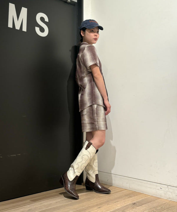 sakuraさんの「BEAMS WOMEN｜OAS / Merlot Echo Cuba Net Shirt」を使ったコーディネート