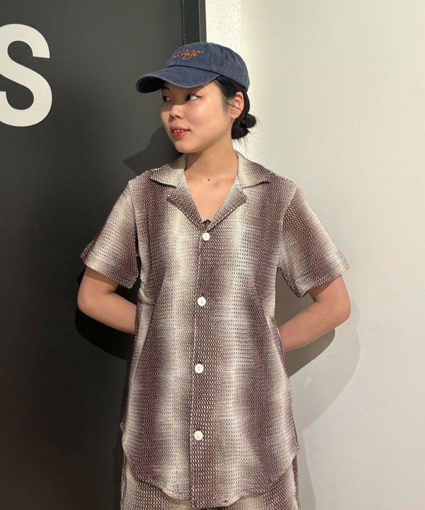 sakuraさんの「BEAMS WOMEN｜OAS / Merlot Echo Cuba Net Shirt」を使ったコーディネート