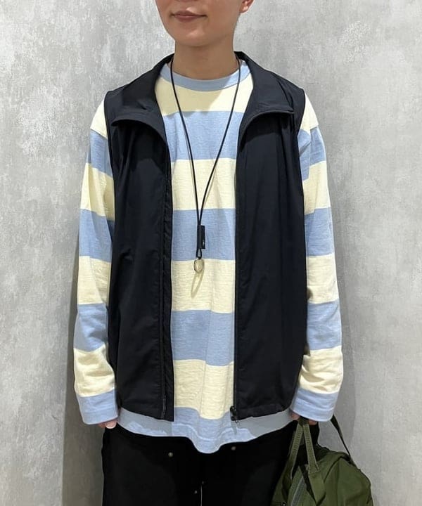 土田 達也さんの「BEAMS WOMEN｜3.5インチ ボーダー Tシャツ」を使ったコーディネート