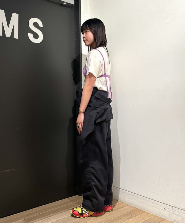 sakuraさんの「BEAMS WOMEN｜ポリエステル コットン ツイル ショート スリーブ オールインワン」を使ったコーディネート