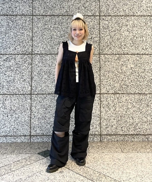 まゆちゃんさんの「BEAMS WOMEN｜カットワーク キャミソール」を使ったコーディネート