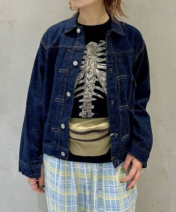 ナツハさんの「BEAMS WOMEN｜【別注】BOW WOW / BONE T-shirt」を使ったコーディネート