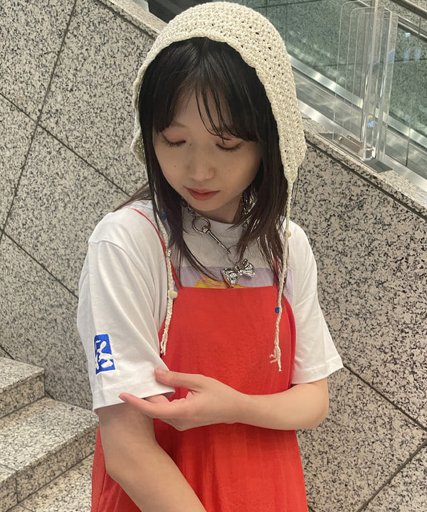加歩さんの「BEAMS WOMEN｜バルーン キリカエ キャミ ワンピース」を使ったコーディネート