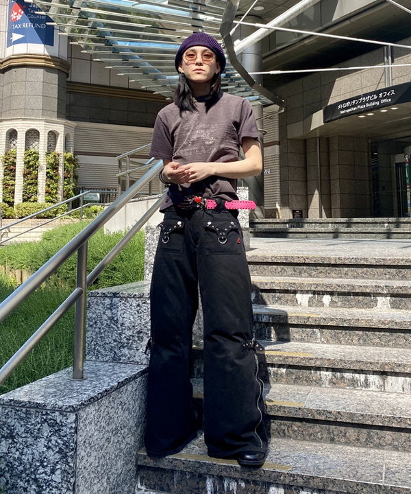 はるひむさんの「BEAMS WOMEN｜【別注】WARE HOUSE / バード イレギュラー プリント Tシャツ」を使ったコーディネート