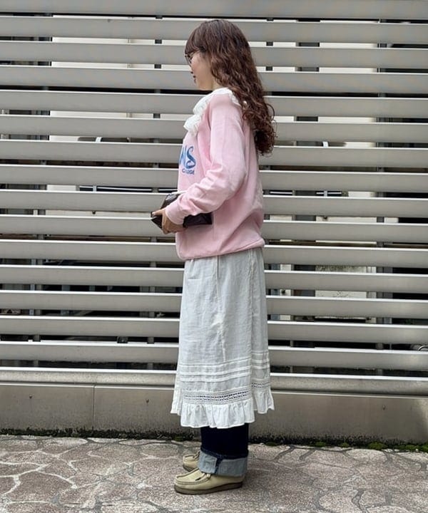 チナツさんの「BEAMS WOMEN｜ヴィンテージ レース ノースリーブ ワンピース」を使ったコーディネート