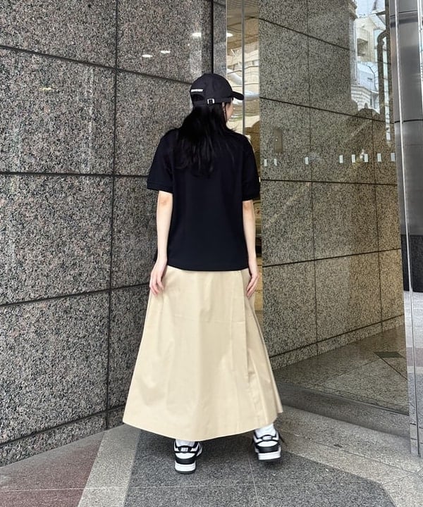 ハナイさんの「BEAMS WOMEN｜【別注】LACOSTE / ヘビー ピケ ポロ ショートスリーブ」を使ったコーディネート