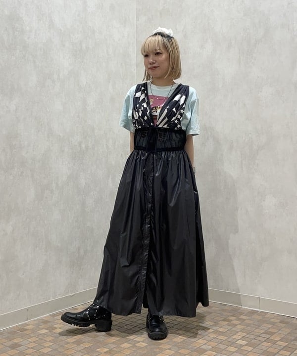 まゆちゃんさんの「BEAMS WOMEN｜ステンレス クロス＆ハート ロング ネックレス」を使ったコーディネート