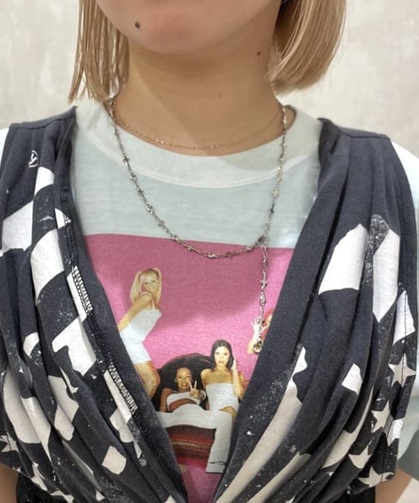 まゆちゃんさんの「BEAMS WOMEN｜ステンレス クロス＆ハート ロング ネックレス」を使ったコーディネート
