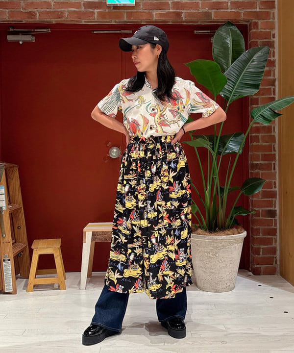 kiyoさんの「BEAMS WOMEN｜【別注】NEW ERA / BB ロゴ タイプライター キャップ」を使ったコーディネート