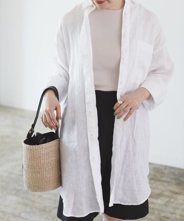 大浦 栞さんの「BEAMS WOMEN｜ビーチサイド シャツ .M」を使ったコーディネート