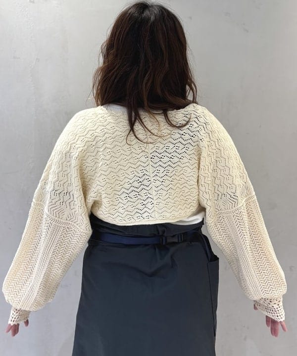 kawaiさんの「BEAMS WOMEN｜レース ニット ボレロ」を使ったコーディネート