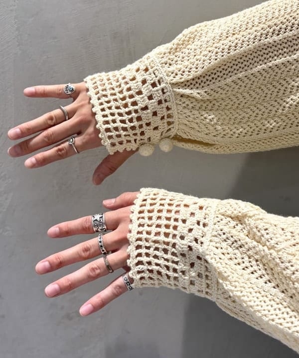 kawaiさんの「BEAMS WOMEN｜レース ニット ボレロ」を使ったコーディネート