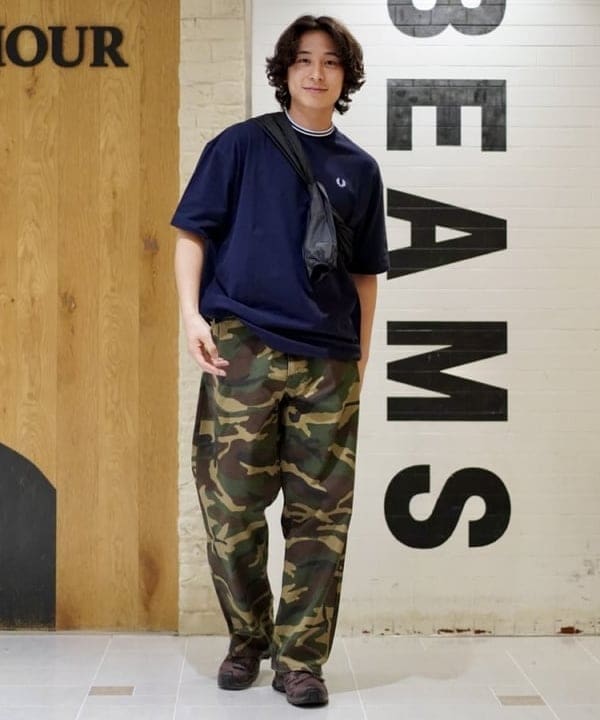 Kellyさんの「BEAMS WOMEN｜【別注】FRED PERRY / オーバーサイズ ピケ Tシャツ」を使ったコーディネート