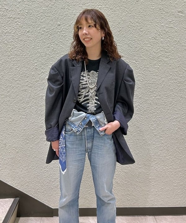 AKIさんの「2WAY レース バンダナ」を使ったコーディネート