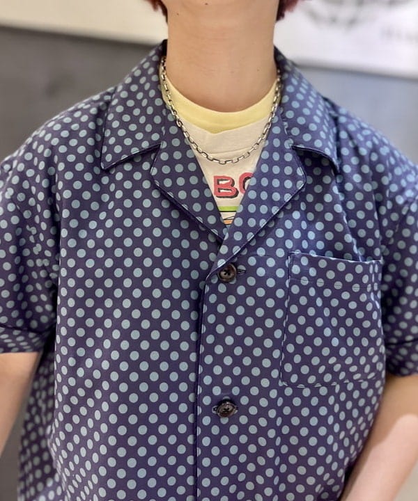 木村 梨香さんの「BEAMS WOMEN｜ドット オープン カラー ショートスリーブ」を使ったコーディネート