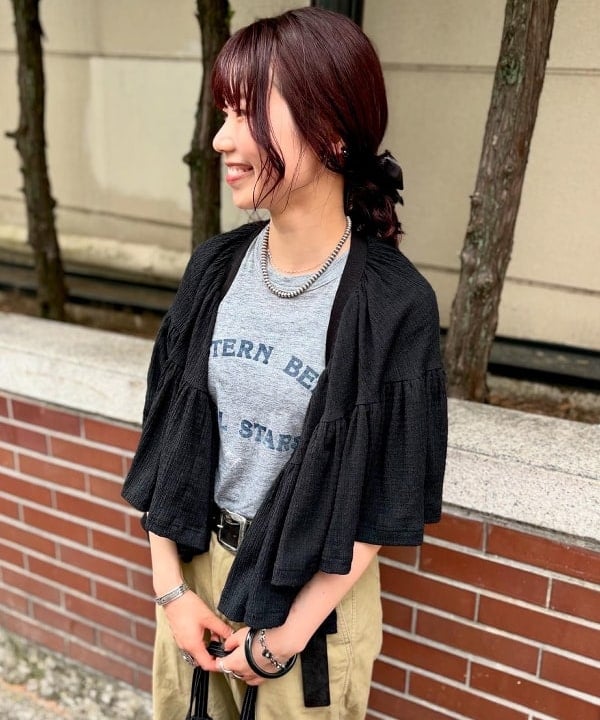 SHINAGAWAさんの「BEAMS WOMEN｜ATOLASOLAS / ear cuffs 3p」を使ったコーディネート