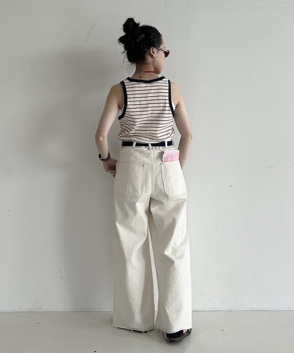 清水 彩乃さんの「BEAMS WOMEN｜25mm スエード ベルト」を使ったコーディネート