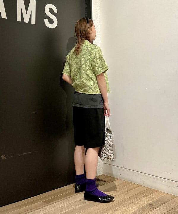 早川 萌子さんの「BEAMS WOMEN｜レース クロップド シャツ」を使ったコーディネート