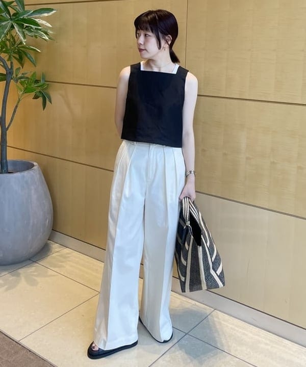 SAKAIさんの「BEAMS WOMEN｜リネン ビスチェ .M」を使ったコーディネート
