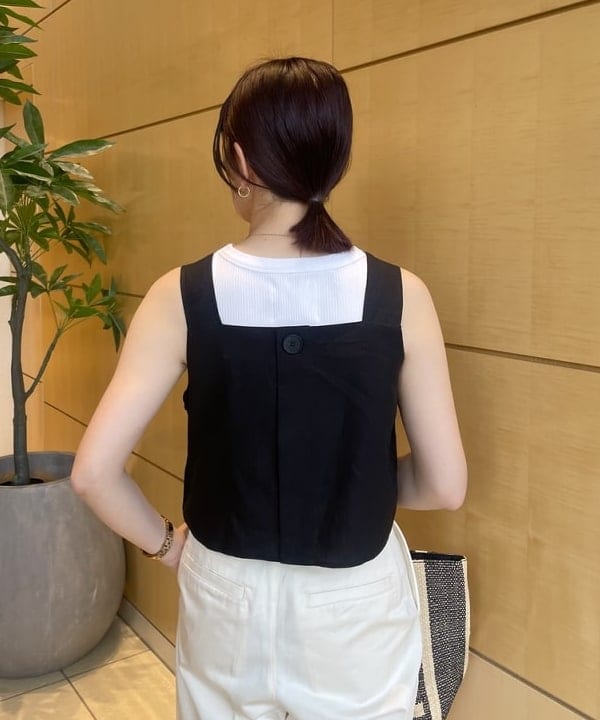 SAKAIさんの「BEAMS WOMEN｜リネン ビスチェ .M」を使ったコーディネート