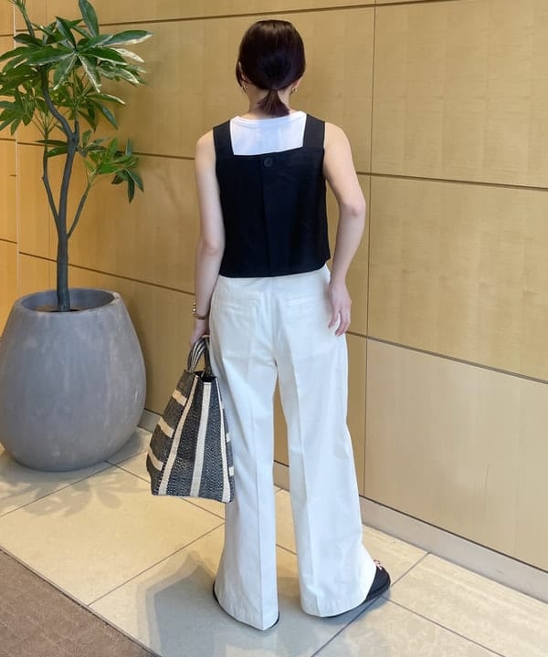 SAKAIさんの「BEAMS WOMEN｜リネン ビスチェ .M」を使ったコーディネート