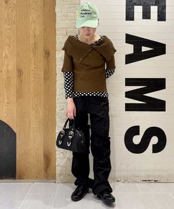 amaさんの「BEAMS WOMEN｜ナイロン ボストン バッグ」を使ったコーディネート