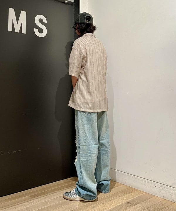 関澤 佑樹さんの「BEAMS WOMEN｜メッシュ オープンカラーシャツ」を使ったコーディネート