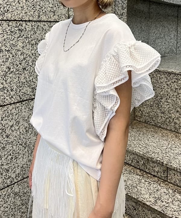 あさひさんの「BEAMS WOMEN｜フリンジ 2way タイト スカート」を使ったコーディネート