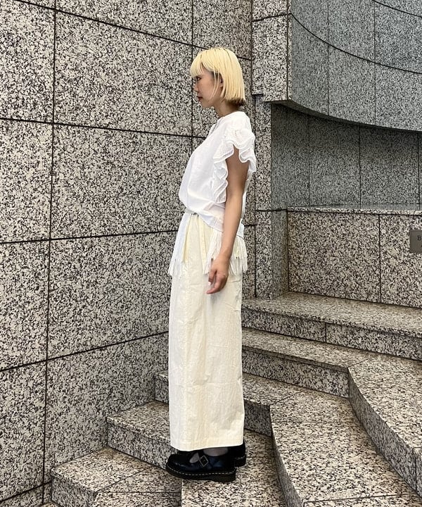 あさひさんの「BEAMS WOMEN｜フリンジ 2way タイト スカート」を使ったコーディネート