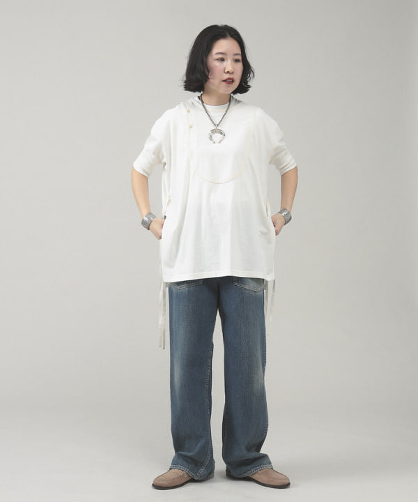 ミナミマリコさんの「BEAMS WOMEN｜ボーイ ベーシック Tシャツ」を使ったコーディネート