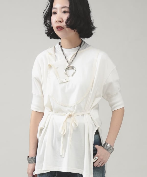 ミナミマリコさんの「BEAMS WOMEN｜ボーイ ベーシック Tシャツ」を使ったコーディネート