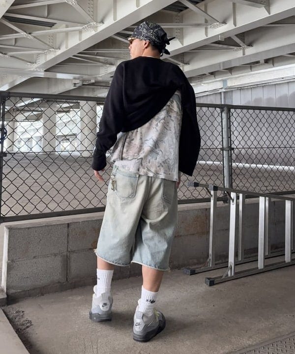 エイトさんの「BEAMS WOMEN｜Lee / RIDER WIDE SHORTS」を使ったコーディネート
