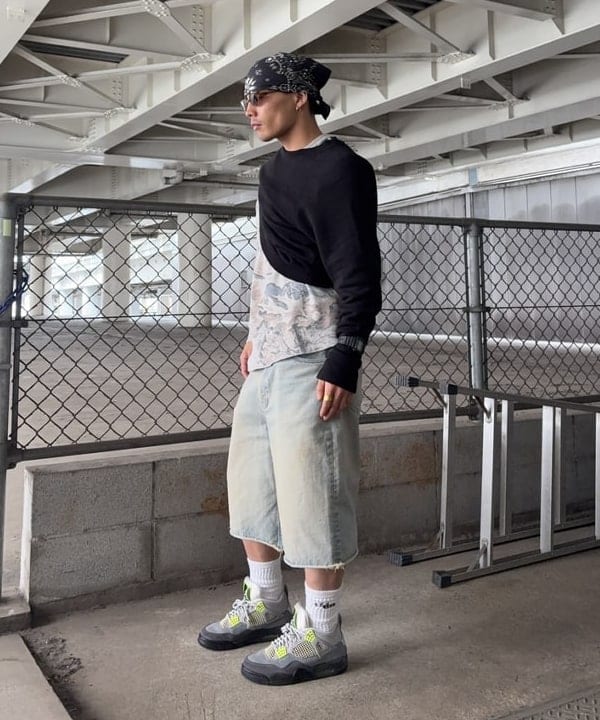 エイトさんの「BEAMS WOMEN｜Lee / RIDER WIDE SHORTS」を使ったコーディネート