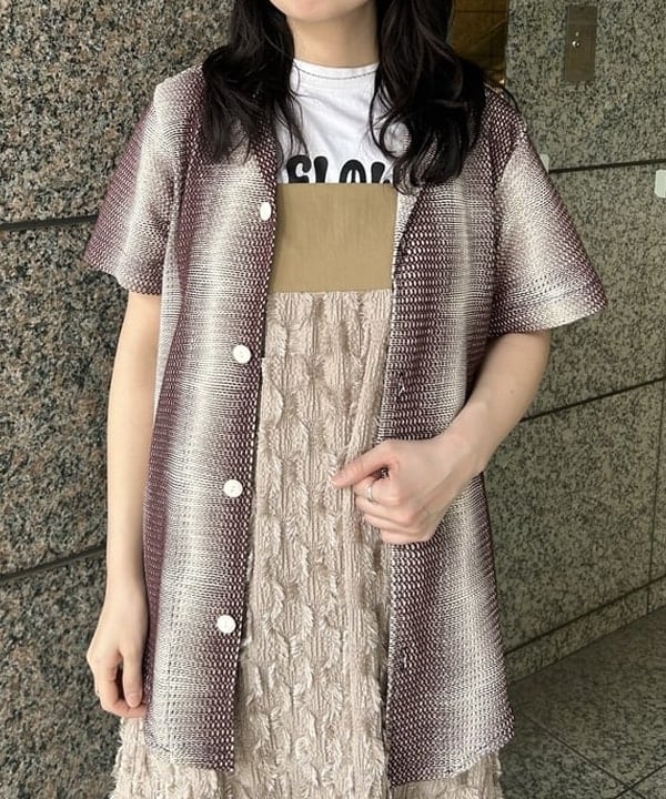 Sakiさんの「BEAMS WOMEN｜OAS / Merlot Echo Cuba Net Shirt」を使ったコーディネート