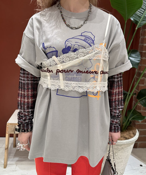 竹村 澄玲さんの「BEAMS WOMEN｜がま口 バッグ」を使ったコーディネート