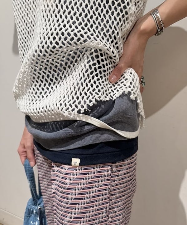 Kaoru Sakumaさんの「BEAMS WOMEN｜maturely / フィッシュ ネット タンクトップ」を使ったコーディネート