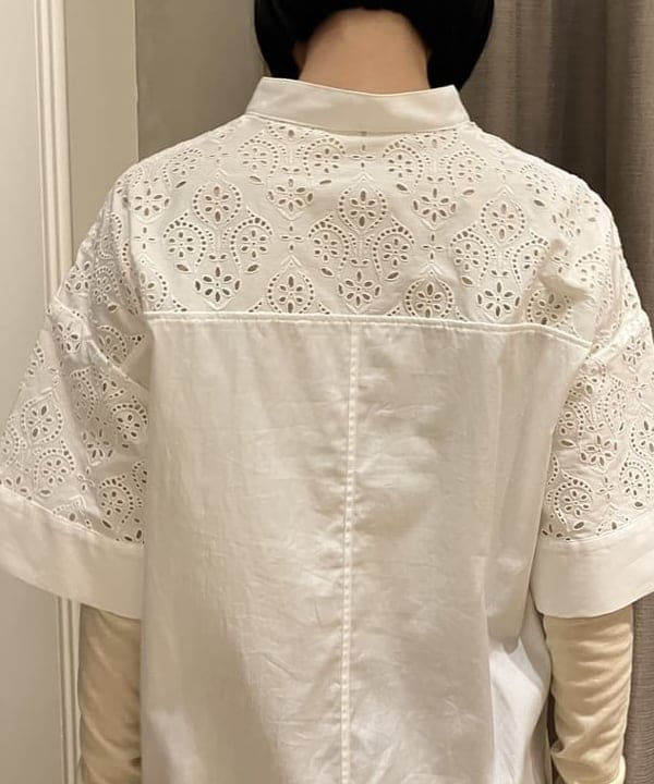 Kanaeさんの「BEAMS WOMEN｜TICCA / レース ハーフスリーブ シャツワンピース」を使ったコーディネート