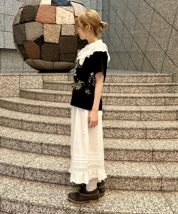 小原 もこさんの「BEAMS WOMEN｜ストライプ チェック ビッグ ジャケット」を使ったコーディネート