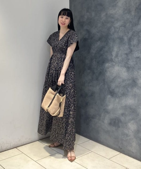 OSUMIさんの「BEAMS WOMEN｜MARIHA / 別注 夏の光 プリント ワンピース」を使ったコーディネート